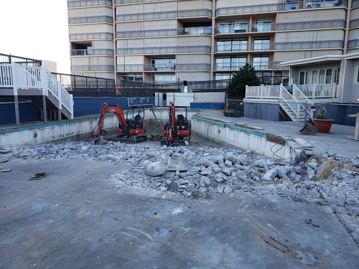 ocean city pool removal