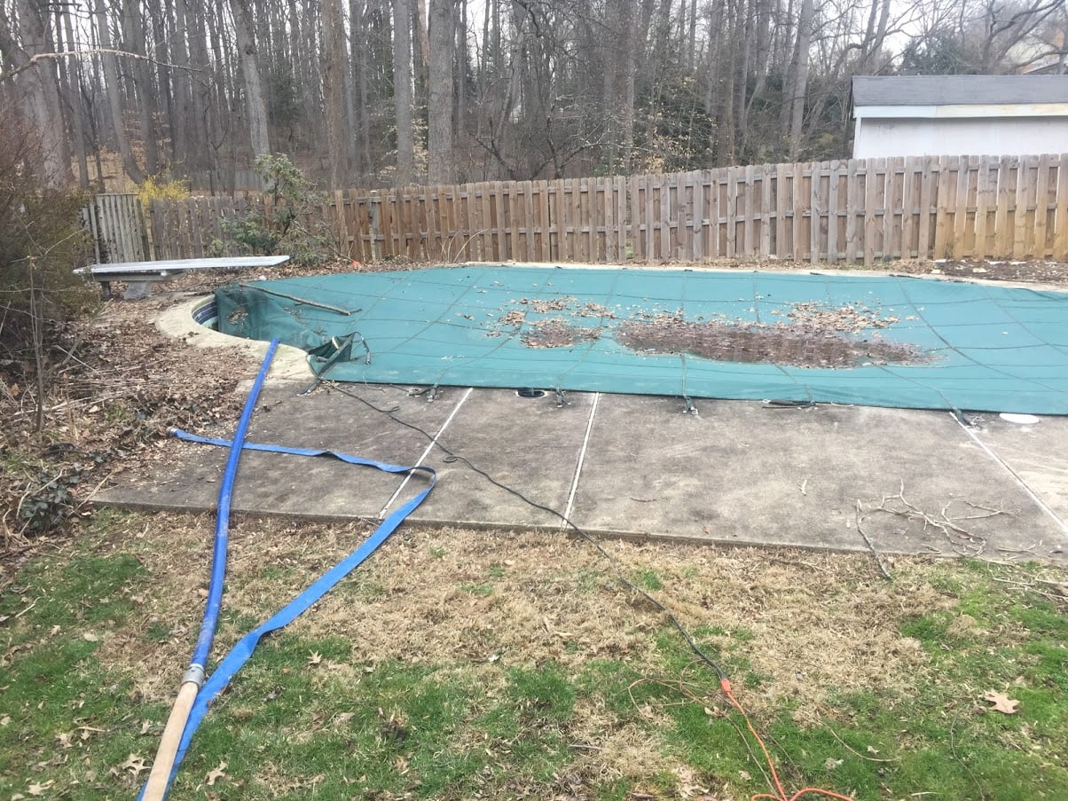 satisfied pool removal client in rockville 1