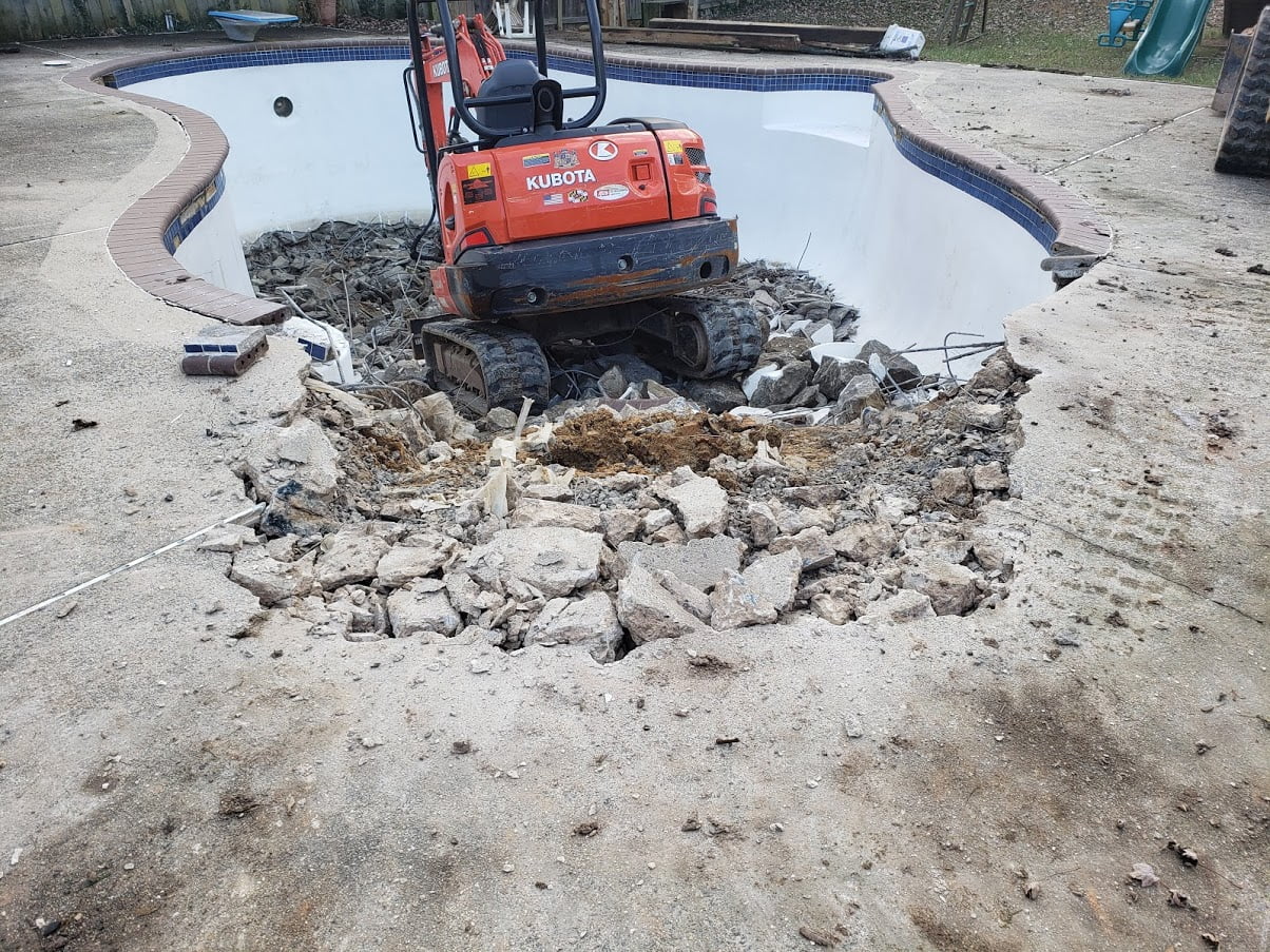 falls church pool removal